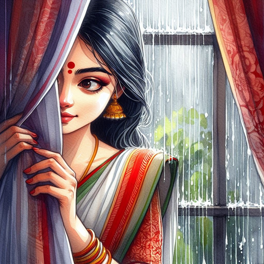 Shikayat Poem - Brown Drape